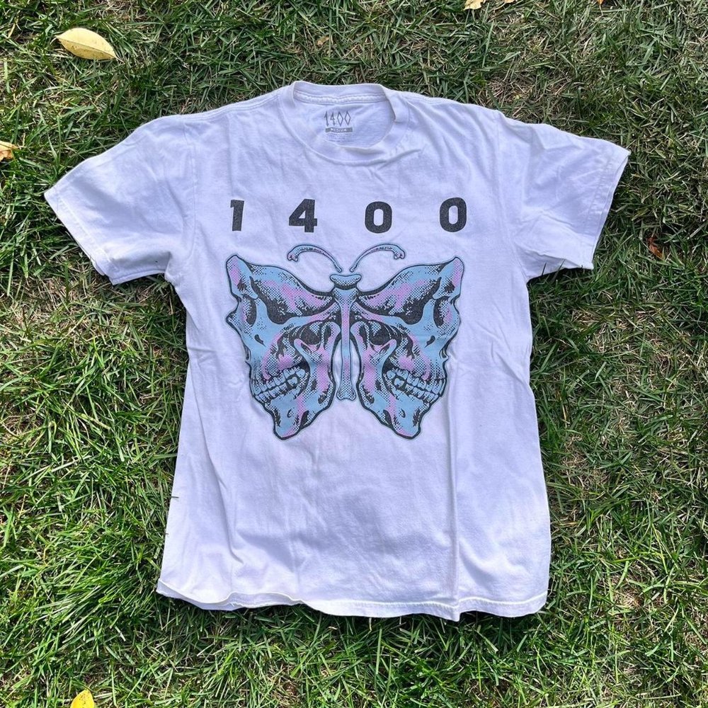 1400 Skeleton Butterfly Tee